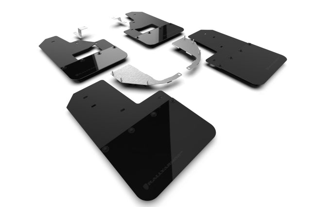 Rally Armor 21-25 Ford Bronco (Steel Bmpr + RB - NO Rptr/Sprt) Blk Mud Flap w/Met. Blk Logo Rally Armor Mud Flaps  AXOPROS