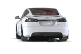 Rally Armor 21-25 Tesla Model S / S Plaid Black UR Mud Flap w/Red Logo Rally Armor Mud Flaps  AXOPROS