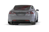 Rally Armor 21-25 Tesla Model S / S Plaid Black UR Mud Flap w/Red Logo Rally Armor Mud Flaps  AXOPROS