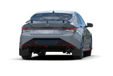 Rally Armor 22-23 Hyundai Elantra N & N Line Black UR Mud Flap w/Red Logo Rally Armor Mud Flaps  AXOPROS