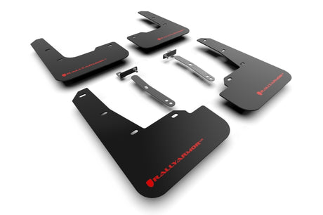 Rally Armor 22-23 Hyundai Elantra N & N Line Black UR Mud Flap w/Red Logo Rally Armor Mud Flaps  AXOPROS