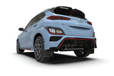 Rally Armor 22-23 Hyundai Kona N Black UR Mud Flap w/Red Logo Rally Armor Mud Flaps  AXOPROS