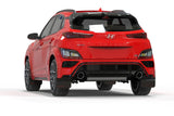 Rally Armor 22-23 Hyundai Kona N Black UR Mud Flap w/Red Logo Rally Armor Mud Flaps  AXOPROS