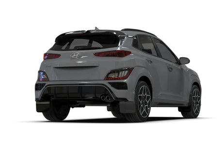 Rally Armor 22-23 Hyundai Kona N-Line Black UR Mud Flap w/Red Logo Rally Armor Mud Flaps  AXOPROS