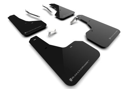 Rally Armor 22-24 Subaru Forester (Incl. Wilderness) Black UR Mud Flap w/Grey Logo Rally Armor Mud Flaps  AXOPROS