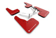 Rally Armor 22-25 Honda Civic/Civic Si/Sport Red UR Mud Flap w/White Logo Rally Armor Mud Flaps  AXOPROS