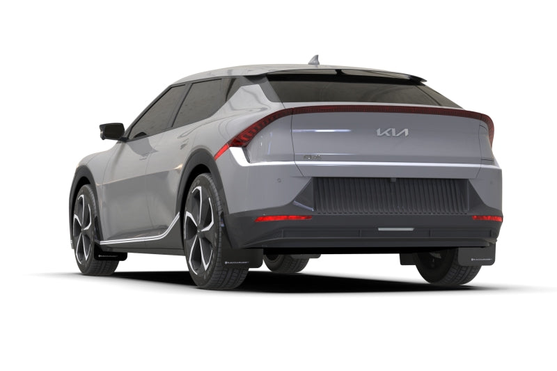 Rally Armor 22-24 Kia EV6 Black UR Mud Flap Dark Grey Logo Rally Armor Mud Flaps  AXOPROS