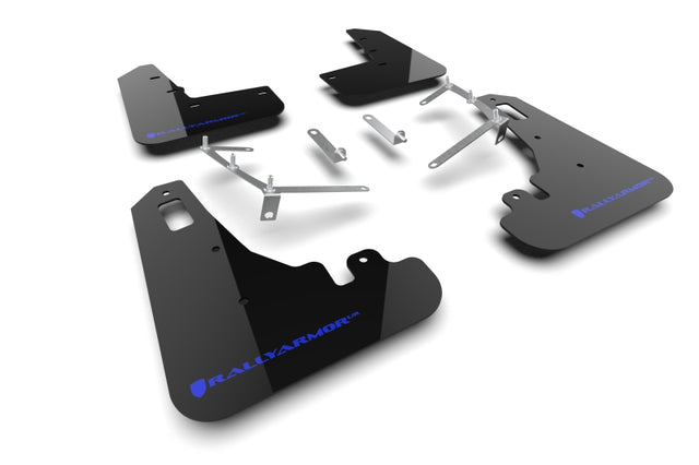 Rally Armor 22-25 Subaru BRZ / Toyota GR86 Black UR Mud Flap w/Blue Logo Rally Armor Mud Flaps  AXOPROS