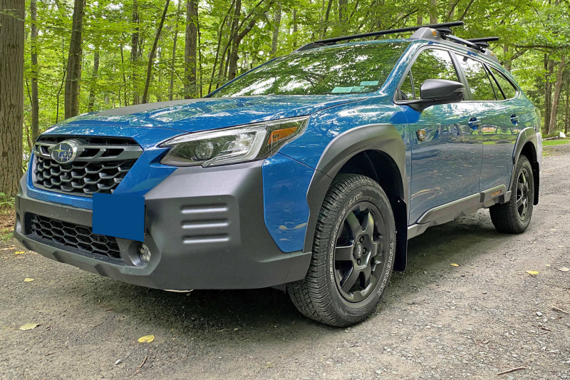 Rally Armor 22-25 Subaru Outback Wilderness Black Mud Flap Grey Logo Rally Armor Mud Flaps  AXOPROS