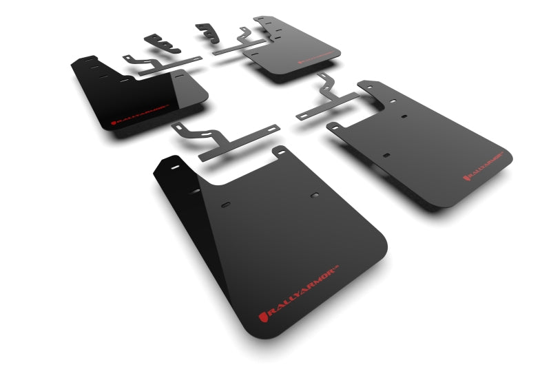 Rally Armor 22-25 Toyota Tundra Black UR Mud Flap w/Red Logo Rally Armor Mud Flaps  AXOPROS