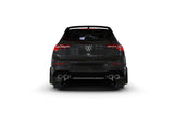 Rally Armor 22-24 VW MK8 Golf GTI/R Black UR Mud Flap w/Blue Logo Rally Armor Mud Flaps  AXOPROS