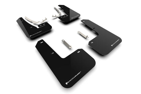 Rally Armor 22-24 VW MK8 Golf GTI/R Black UR Mud Flap w/White Logo Rally Armor Mud Flaps  AXOPROS