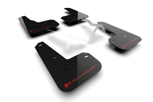 Rally Armor 23-24 Acura Integra Type S Black Mud Flap w/White Logo Rally Armor Mud Flaps  AXOPROS