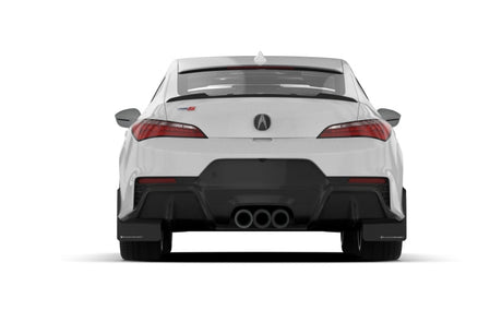 Rally Armor 23-24 Acura Integra A-Spec Black UR Mud Flap W/Red Logo (No Drilling Req.) Rally Armor Mud Flaps  AXOPROS