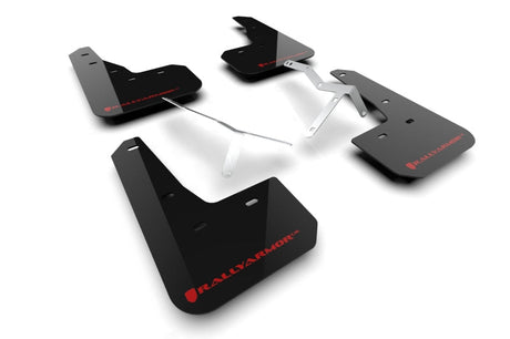 Rally Armor 23-24 Acura Integra A-Spec Black UR Mud Flap W/Red Logo (No Drilling Req.) Rally Armor Mud Flaps  AXOPROS
