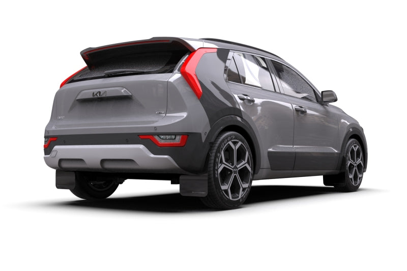 Rally Armor 23-24 Kia Niro SG2 Black UR Mud Flap Dark Grey Logo Rally Armor Mud Flaps  AXOPROS