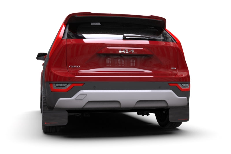 Rally Armor 23-24 Kia Niro SG2 Black UR Mud Flap Dark Grey Logo Rally Armor Mud Flaps  AXOPROS