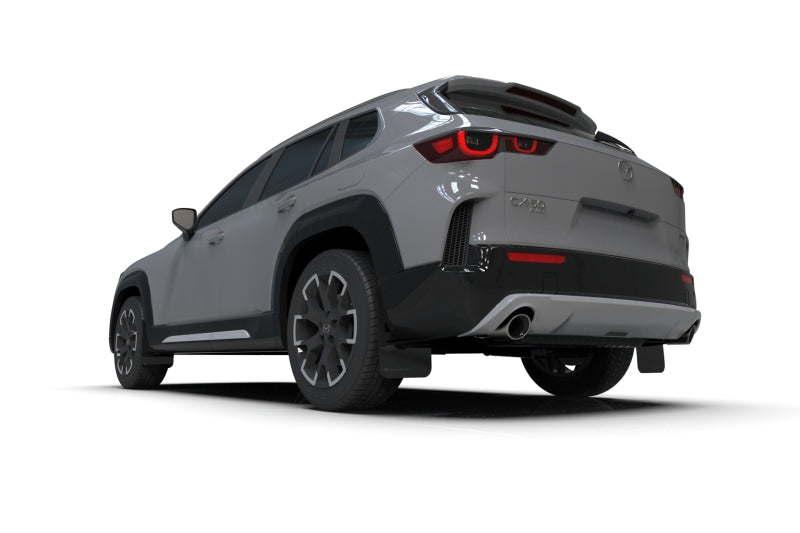 Rally Armor 23-25 Mazda CX-50 (Will Not Fit CX-5) Black UR Mud Flap W/Grey Logo Rally Armor Mud Flaps  AXOPROS
