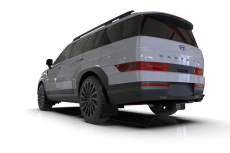 Rally Armor 24-25 Hyundai Santa Fe Black Mud Flap w/Dark Grey Logo Rally Armor Mud Flaps  AXOPROS