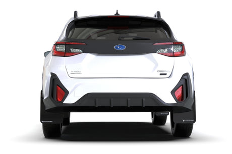 Rally Armor 24-25 Subaru Crosstrek Black UR Mud Flap Grey Logo Rally Armor Mud Flaps  AXOPROS