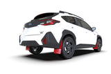 Rally Armor 24-25 Subaru Crosstrek Red UR Mud Flap White Logo Rally Armor Mud Flaps  AXOPROS
