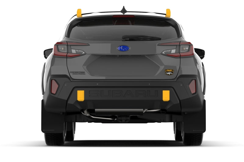 Rally Armor 24-25 Subaru Crosstrek (Wilderness Only) Black UR Mud Flap W/Grey Logo-No Drilling Req Rally Armor Mud Flaps  AXOPROS