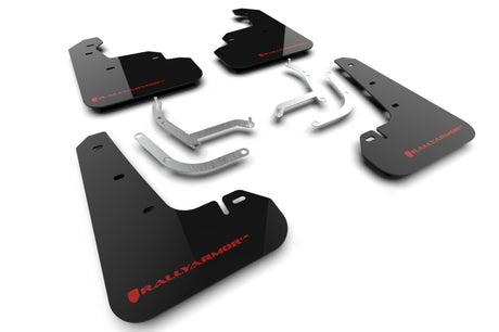 Rally Armor 24-25 Subaru Impreza Black UR Mud Flap w/ Red Logo Rally Armor Mud Flaps  AXOPROS