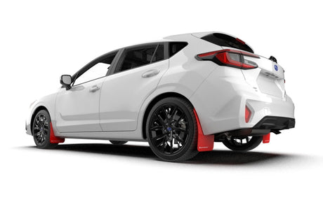 Rally Armor 2024 Subaru Impreza Red UR Mud Flap w/ White Logo Rally Armor Mud Flaps  AXOPROS