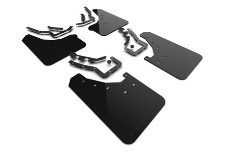Rally Armor 24-25 Toyota Tacoma Gen 4 Black UR Mud Flap w/Metallic Black Logo Rally Armor Mud Flaps  AXOPROS