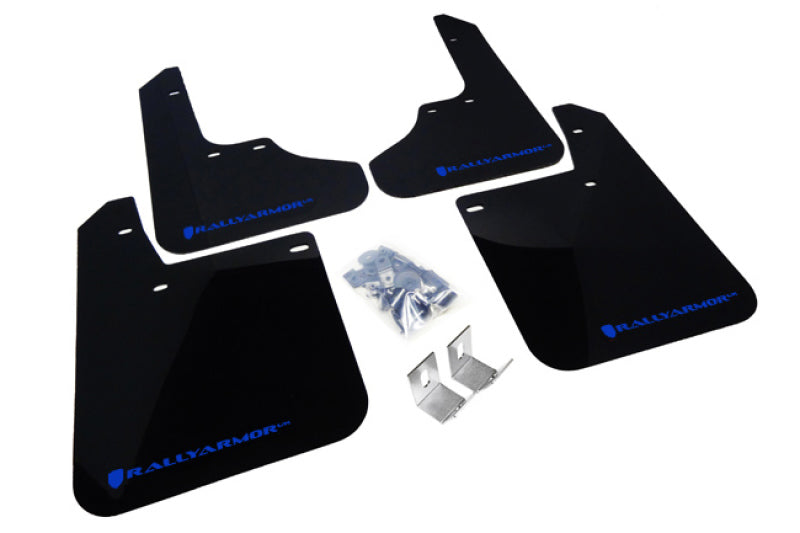 Rally Armor 93-01 Subaru Impreza RS Black UR Mud Flap w/ Blue Logo Rally Armor Mud Flaps  AXOPROS