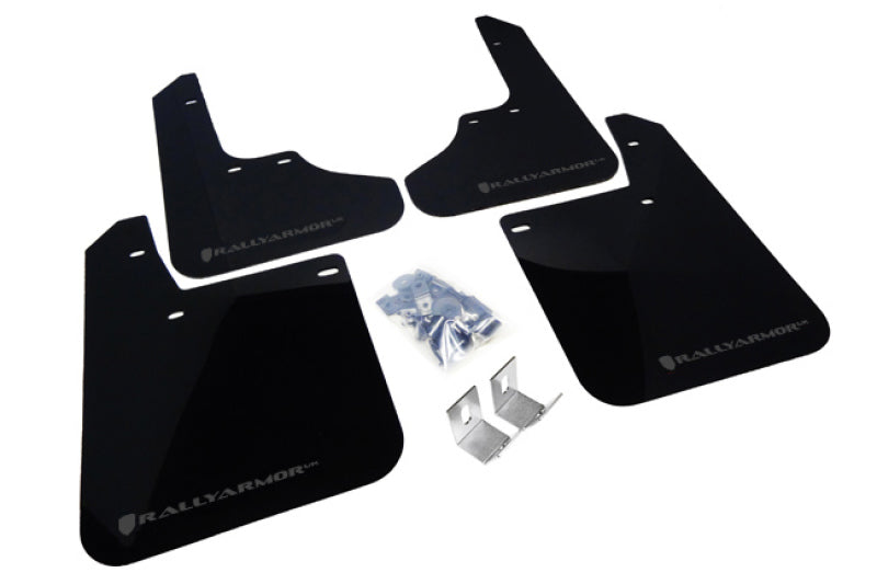 Rally Armor 93-01 Subaru Impreza RS Black UR Mud Flap w/ Grey Logo Rally Armor Mud Flaps  AXOPROS