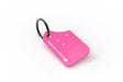Rally Armor Pink Key Chain White Logo Rally Armor Keychains  AXOPROS