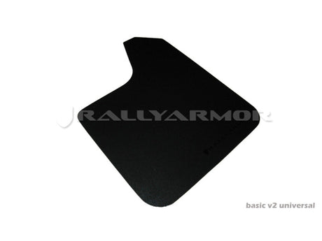 Rally Armor Universal Basic Mud Flap White Logo Rally Armor Mud Flaps  AXOPROS