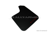 Rally Armor Universal Fit (No Hardware) Basic Black Mud Flap w/ Black Logo Rally Armor Mud Flaps  AXOPROS
