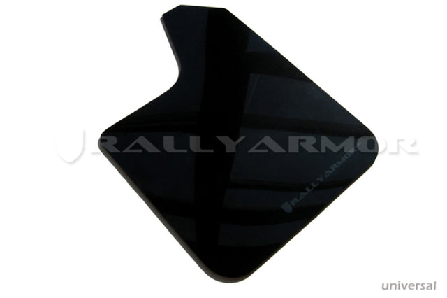 Rally Armor Universal Fit (No Hardware) Black UR Mud Flap w/ Grey Logo Rally Armor Mud Flaps  AXOPROS
