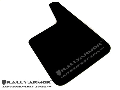 Rally Armor Universal Fit (No Hardware) Motorsport Spec Black UR Mud Flap w/ Gray Logo Rally Armor Mud Flaps  AXOPROS