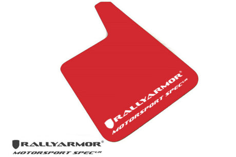 Rally Armor Universal Fit (No Hardware) Motorsport Spec Black UR Mud Flap w/ White Logo Rally Armor Mud Flaps  AXOPROS