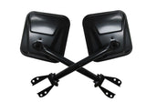 Rampage 1955-1983 Jeep CJ5 Side Mirrors - Black Rampage Side Mirrors  AXOPROS