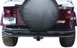 Rampage 1976-1983 Jeep CJ5 Double Tube Rear Bumper - Black Rampage Bumpers - Steel  AXOPROS