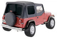Rampage 1988-1995 Jeep Wrangler(YJ) OEM Replacement Top - Black Diamond Rampage Soft Tops  AXOPROS
