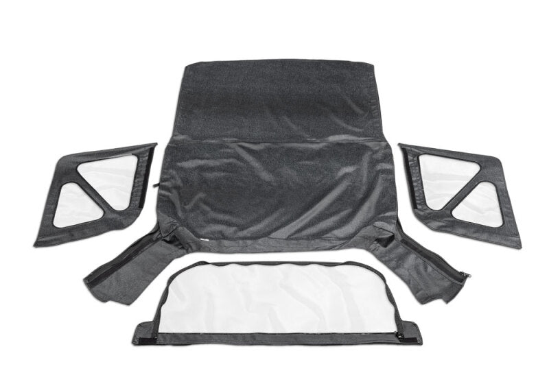 Rampage 1995-1998 Geo Tracker Soft Top OEM Replacement - Black Denim Rampage Soft Tops  AXOPROS