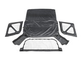 Rampage 1995-1998 Geo Tracker Soft Top OEM Replacement - Black Denim Rampage Soft Tops  AXOPROS