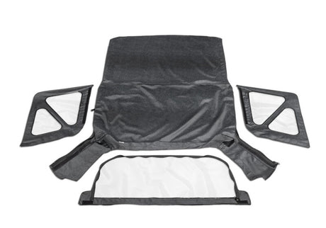 Rampage 1995-1998 Geo Tracker Soft Top OEM Replacement - Black Denim Rampage Soft Tops  AXOPROS