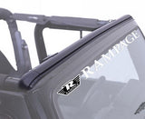 Rampage 1997-2006 Jeep Wrangler(TJ) Windshield Channel - Black Rampage Soft Tops  AXOPROS