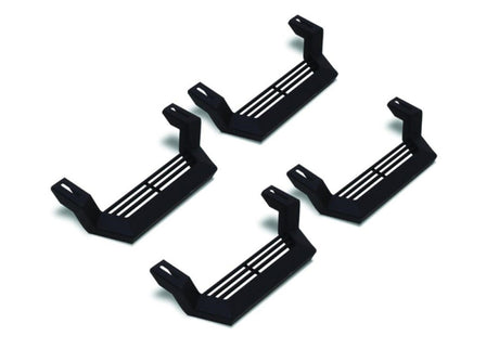 Rampage 1999-2019 Jeep Rock Rail Short Step Universal 4 Piece Set - Black Rampage Side Steps  AXOPROS