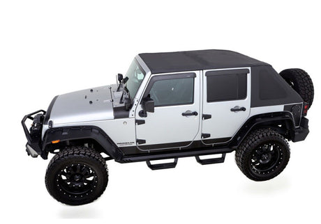 Rampage 2007-2018 Jeep Wrangler(JK) Unlimited Trailview Fastback - Black Diamond Rampage Soft Tops  AXOPROS