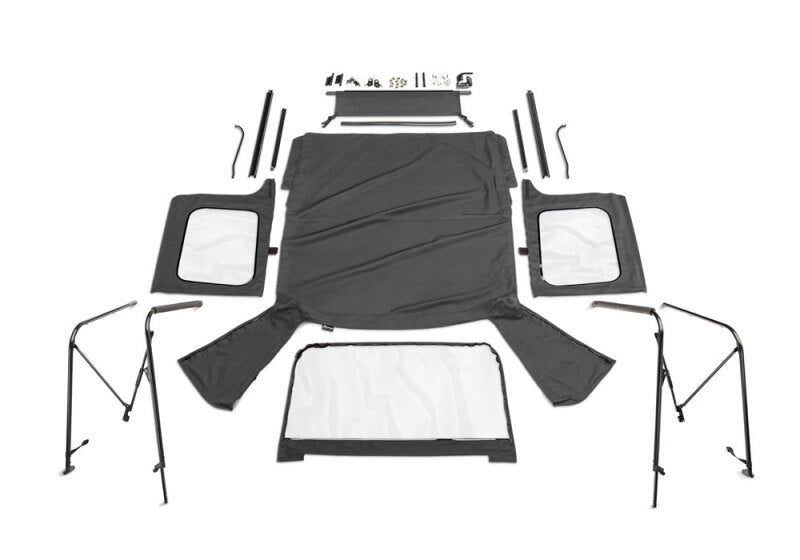 Rampage 86-95 Jeep Wrangler CJ7/YJ Complete Top - Black Diamond Rampage Soft Tops  AXOPROS