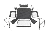 Rampage 86-95 Jeep Wrangler CJ7/YJ Complete Top - Black Diamond Rampage Soft Tops  AXOPROS