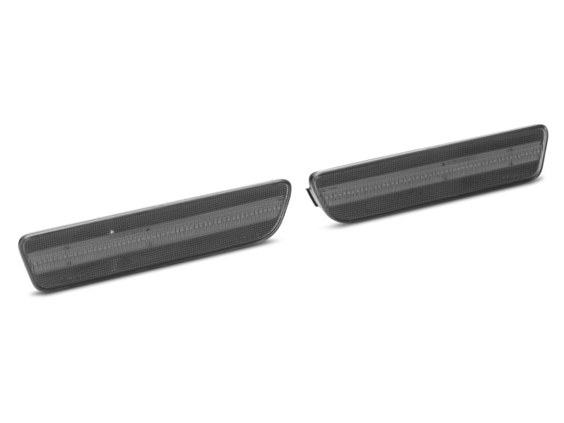 Raxiom 05-09 Ford Mustang Axial Series LED Side Markers (Smoked) Raxiom Sidemarkers & Indicators  AXOPROS