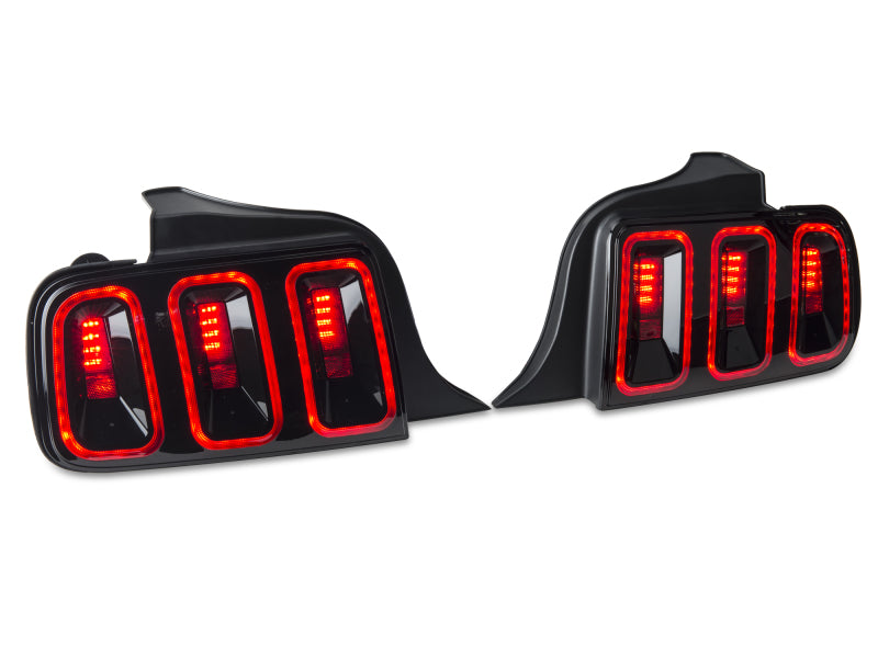 Raxiom 05-09 Ford Mustang Gen5 Tail Lights- Black Housing (Smoked Lens) Raxiom Tail Lights  AXOPROS